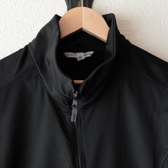 Port Authority Black Zip Front Vest Size XXL Sleeveless Jacket Zip Close Pockets - Picture 3 of 6